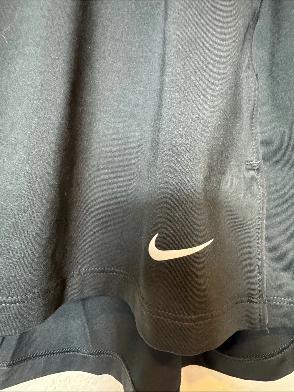 Nike Black Women's Plus Size Athletic Skort with White Swoosh Golf Tennis 2X
